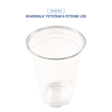 Clear Plastic PET Cups, 14 oz, 50/Pack