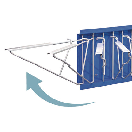 Large File Blueprint Pivot Wall Rack, Assorted Document Sizes Accommodated, 11" x 15.8" x 23.9", Blue