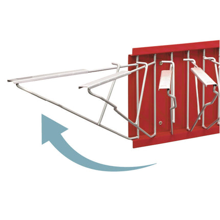 Large File Blueprint Pivot Wall Rack, Assorted Document Sizes Accommodated, 11" x 15.8" x 23.9", Red