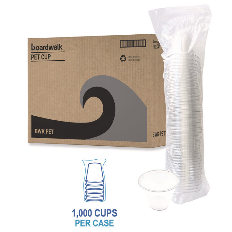 Clear Plastic Cold Cups, Squat, 9 oz, 1,000/Carton