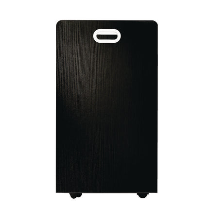 50-Compartment Mobile Wood Blueprint Rolled File Storage Organizer, 50 Compartments, 30 x 15.75 x 28.5, Black