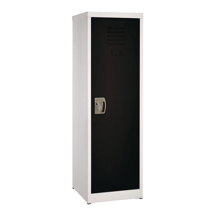 Steel Storage Locker, 1 Compartment, 15 x 15 x 48, Black