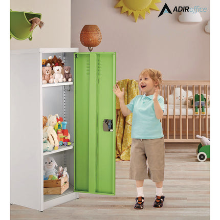 Steel Storage Locker, 1 Compartment, 15 x 15 x 48, Green