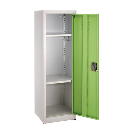 Steel Storage Locker, 1 Compartment, 15 x 15 x 48, Green