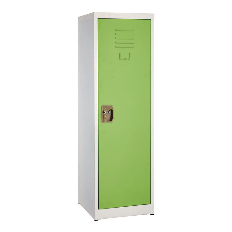 Steel Storage Locker, 1 Compartment, 15 x 15 x 48, Green