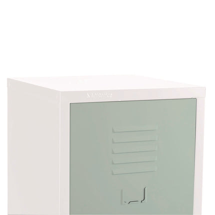 Steel Storage Locker, 1 Compartment, 15 x 15 x 48, Misty Green