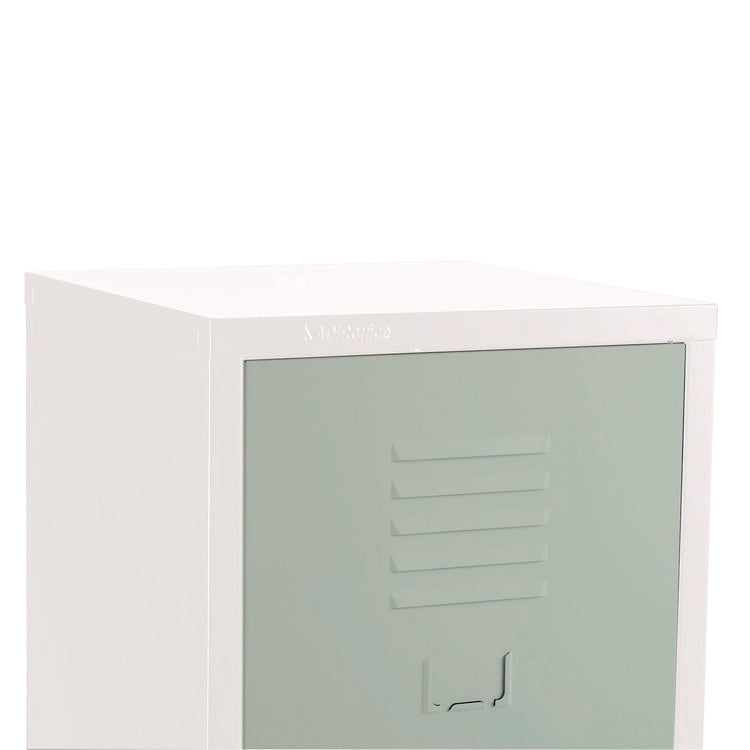 Steel Storage Locker, 1 Compartment, 15 x 15 x 48, Misty Green