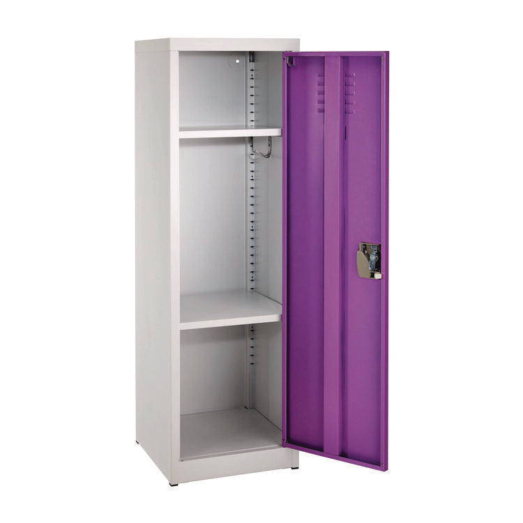 Steel Storage Locker, 1 Compartment, 15 x 15 x 48, Purple