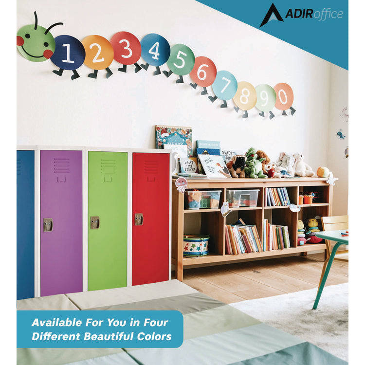 Steel Storage Locker, 1 Compartment, 15 x 15 x 48, Red