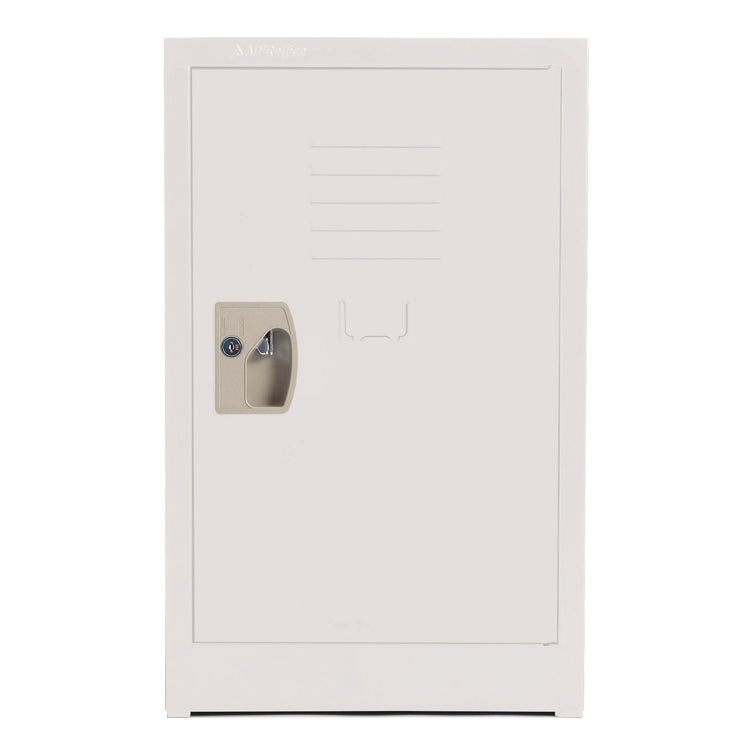 Steel Storage Locker, 1 Compartment, 15 x 15 x 24, White