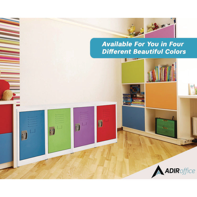 Steel Storage Locker, 1 Compartment, 15 x 15 x 24, Blue