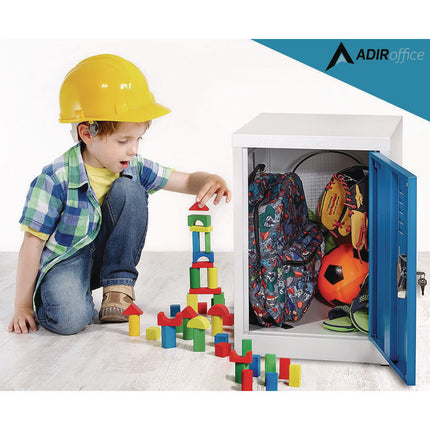 Steel Storage Locker, 1 Compartment, 15 x 15 x 24, Blue
