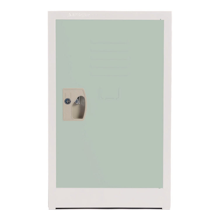 Steel Storage Locker, 1 Compartment, 15 x 15 x 24, Misty Green