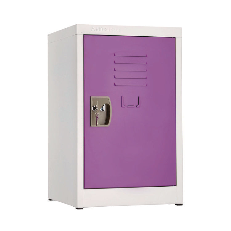 Steel Storage Locker, 1 Compartment, 15 x 15 x 24, Purple