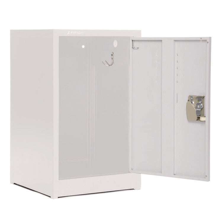 Steel Storage Locker, 1 Compartment, 15 x 15 x 24, White