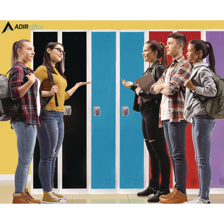 Steel Storage Locker, 1 Compartment, 12 x 12 x 72, Blue