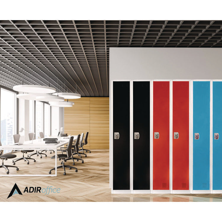 Steel Storage Locker, 1 Compartment, 12 x 12 x 72, Green