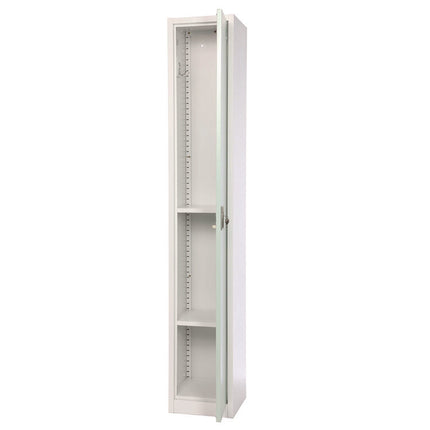 Steel Storage Locker, 1 Compartment, 12 x 12 x 72, Misty Green
