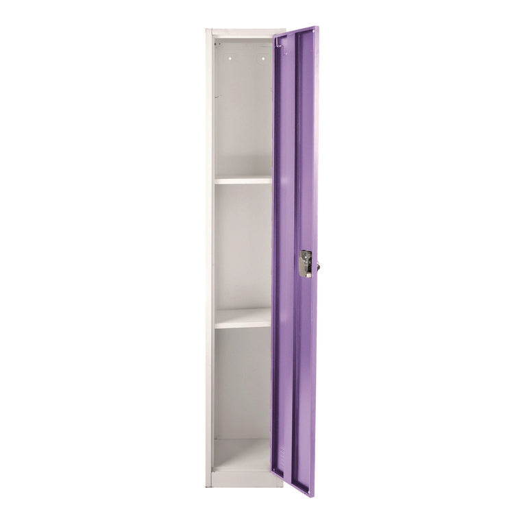 Steel Storage Locker, 1 Compartment, 12 x 12 x 72, Purple