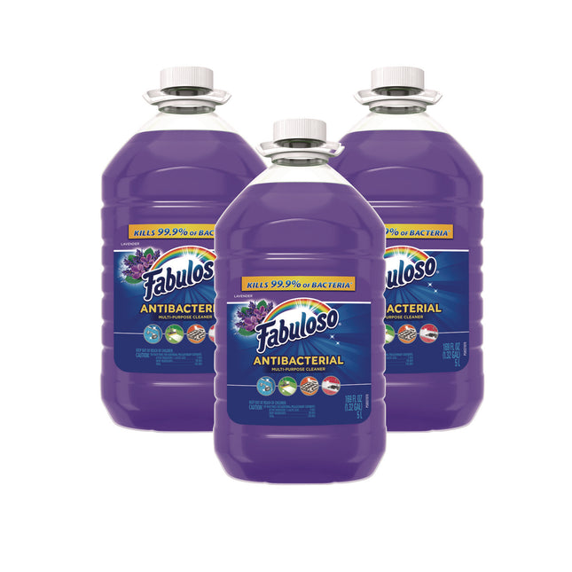 Antibacterial Multi-Purpose Cleaner, Lavender Scent, 169 oz Bottle, 3/Carton