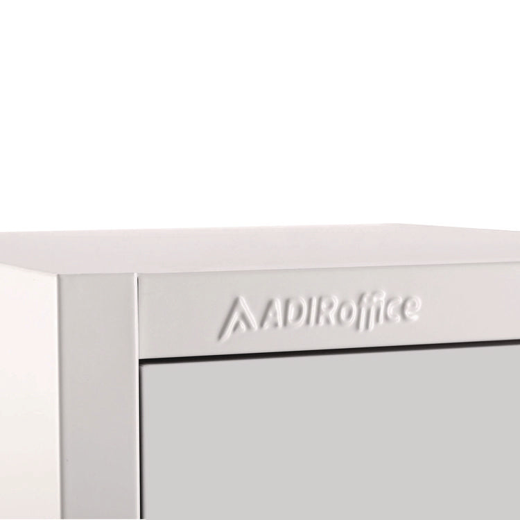 Steel Storage Locker, 4 Compartment, 12 x 12 x 72, White