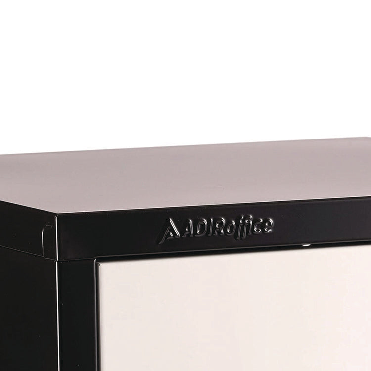 Steel Storage Locker, 6 Compartment, 12 x 12 x 72, Black Body/White Doors