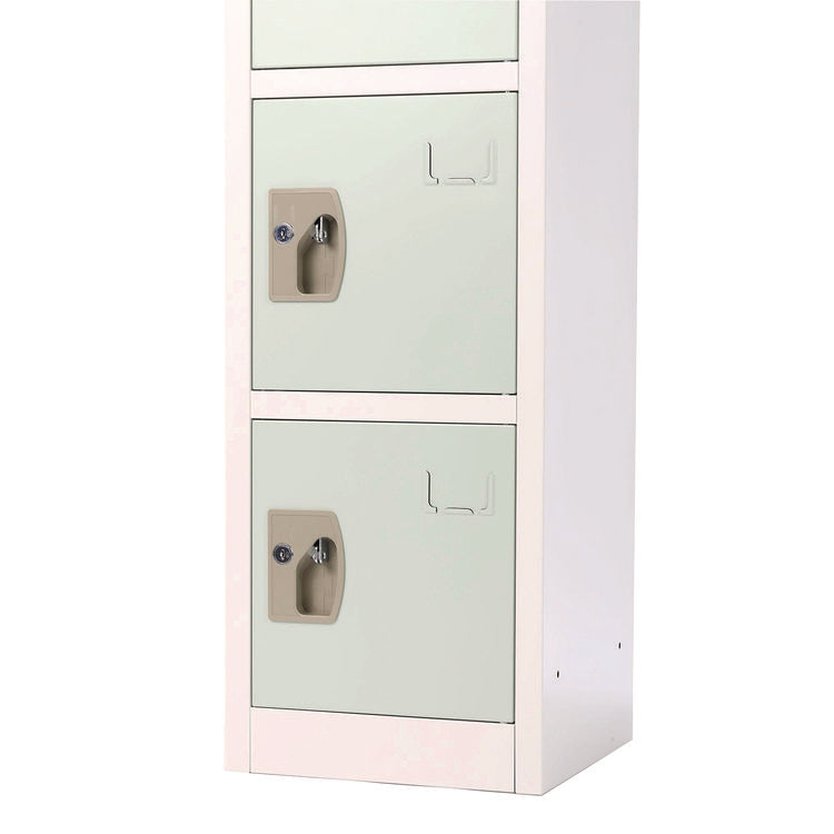 Steel Storage Locker, 6 Compartment, 12 x 12 x 72, Misty Green
