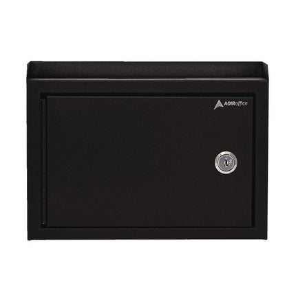 Medium Size Steel Multi-Purpose Secure Drop Box, 9.8 x 3.4 x 7.5, Black