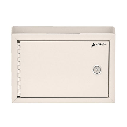 Medium Size Steel Multi-Purpose Secure Drop Box, 9.8 x 3.4 x 7.5, White