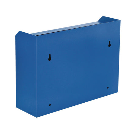 Medium Size Steel Multi-Purpose Secure Drop Box, 9.8 x 3.4 x 7.5, Blue