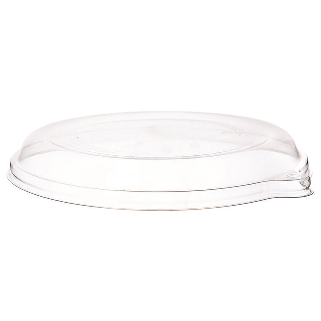 WorldView RPET Lids, Fits 9" Round Shallow Bowls, Plastic, Clear, 300/Carton