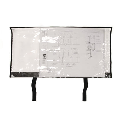 Large Document Protection Blueprint Plan Holder, Holds Plans 18" x 36", Clear