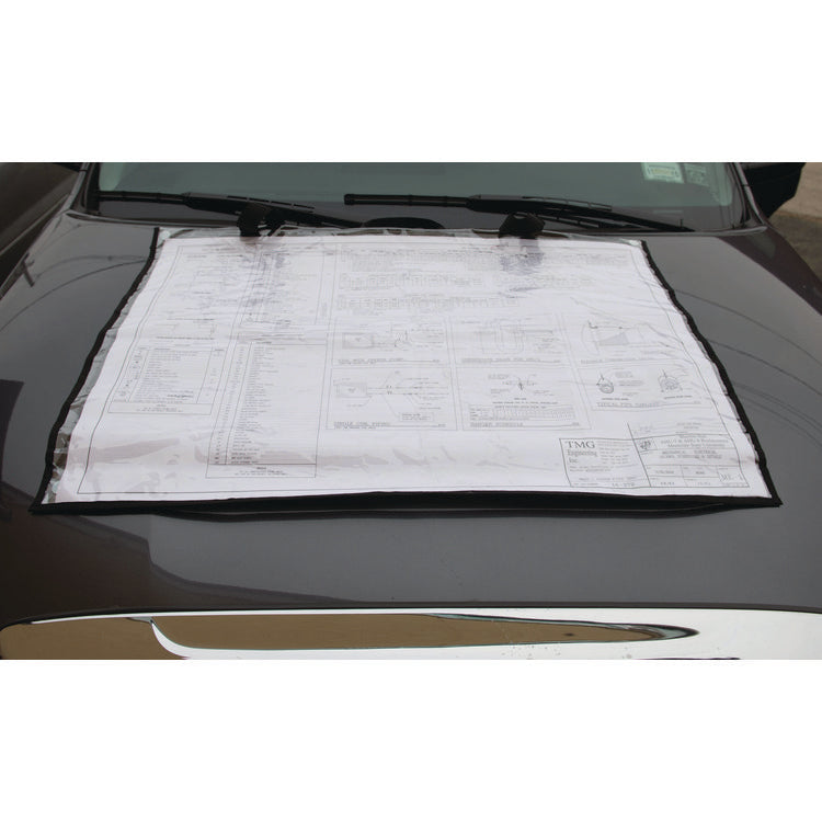 Large Document Protection Blueprint Plan Holder, Holds ARCH D (24" x 36"), Clear