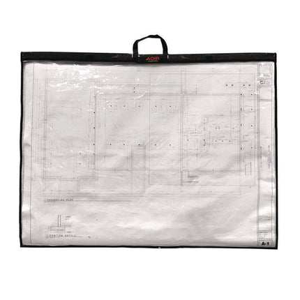 Large Document Protection Blueprint Plan Holder, Holds ARCH D (24" x 36"), Clear