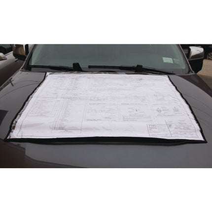 Large Document Protection Blueprint Plan Holder, Holds ARCH E (36" x 48"), Clear