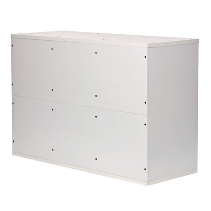 Wooden 27 Compartment Literature Organizer, 27 Sections, Letter Size, 31.49 x 11.81 x 21.65, White