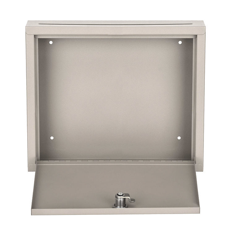Large Size Steel Multi-Purpose Secure Drop Box, 12 x 3 x 10, Beige