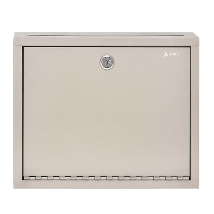 Large Size Steel Multi-Purpose Secure Drop Box, 12 x 3 x 10, Beige
