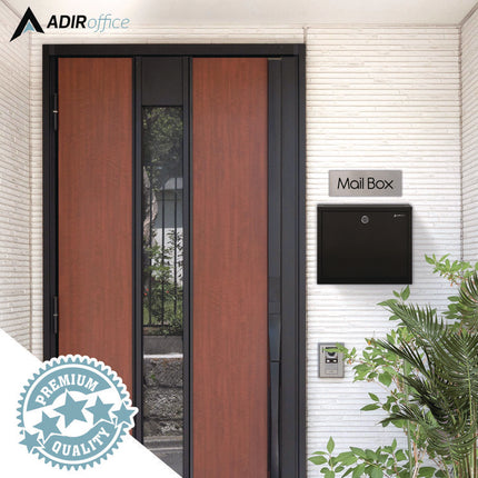 Large Size Steel Multi-Purpose Secure Drop Box, 12 x 3 x 10, Black