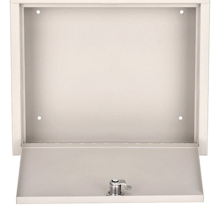 Large Size Steel Multi-Purpose Secure Drop Box, 12 x 3 x 10, White