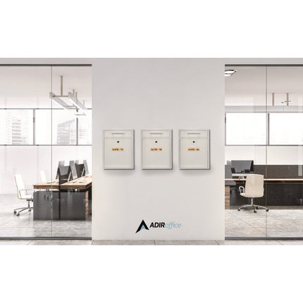 Large Ultimate Secure Drop Box Wall Mounted Mail Box, 11.2 x 4.7 x 16.2, White