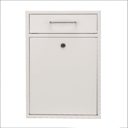 Large Ultimate Secure Drop Box Wall Mounted Mail Box, 11.2 x 4.7 x 16.2, White