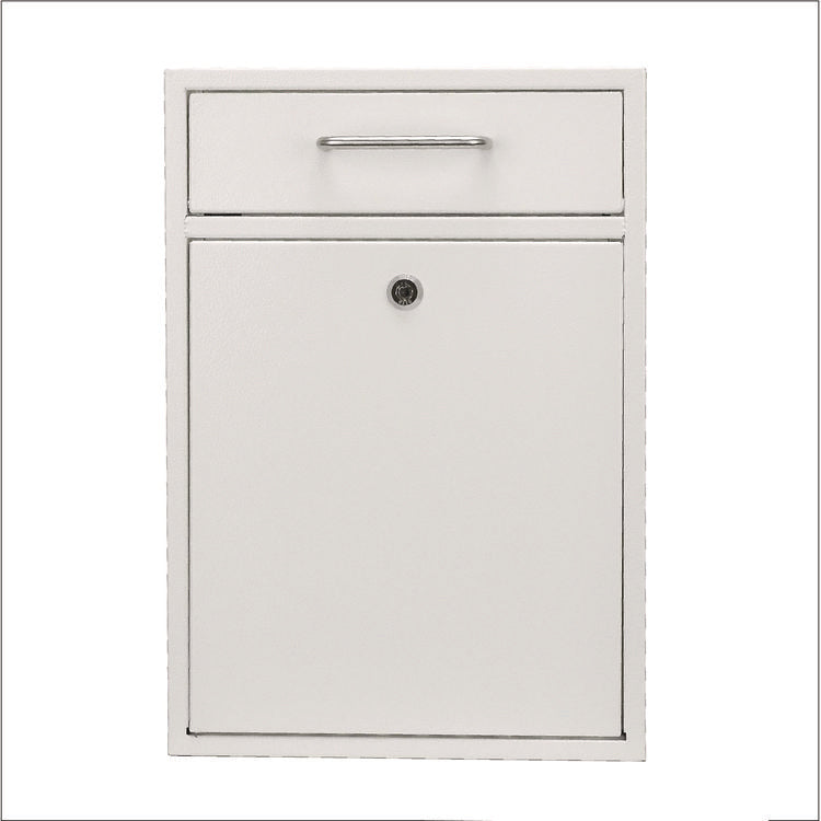Large Ultimate Secure Drop Box Wall Mounted Mail Box, 11.2 x 4.7 x 16.2, White