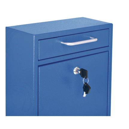 Medium Ultimate Wall Mounted Mail Box, 10.4 x 4.5 x 12, Blue