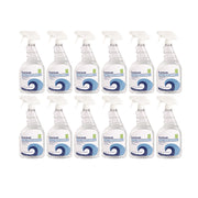 Natural Glass Cleaner, Unscented, 32 oz Trigger Spray Bottle, 12/Carton