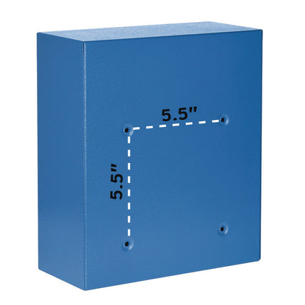 Medium Ultimate Wall Mounted Mail Box, 10.4 x 4.5 x 12, Blue
