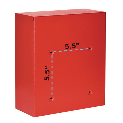 Medium Ultimate Wall Mounted Mail Box, 10.4 x 4.5 x 12, Red
