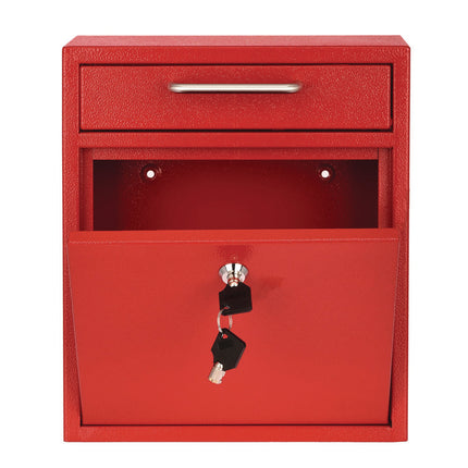 Medium Ultimate Wall Mounted Mail Box, 10.4 x 4.5 x 12, Red