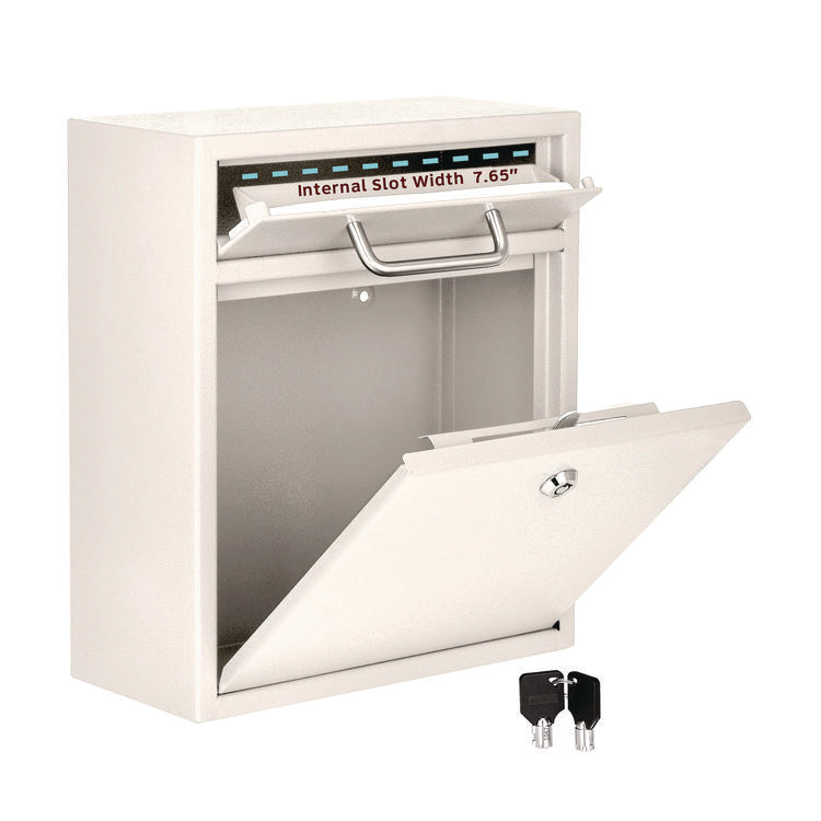 Medium Ultimate Wall Mounted Mail Box, 10.4 x 4.5 x 12, White