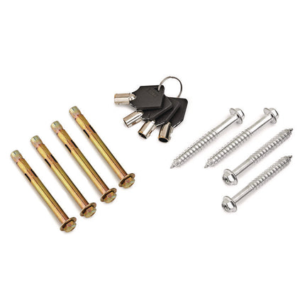 Heavy-Duty Weatherproof Secured Secure Drop Box, 10 x 4 x 16.3, White